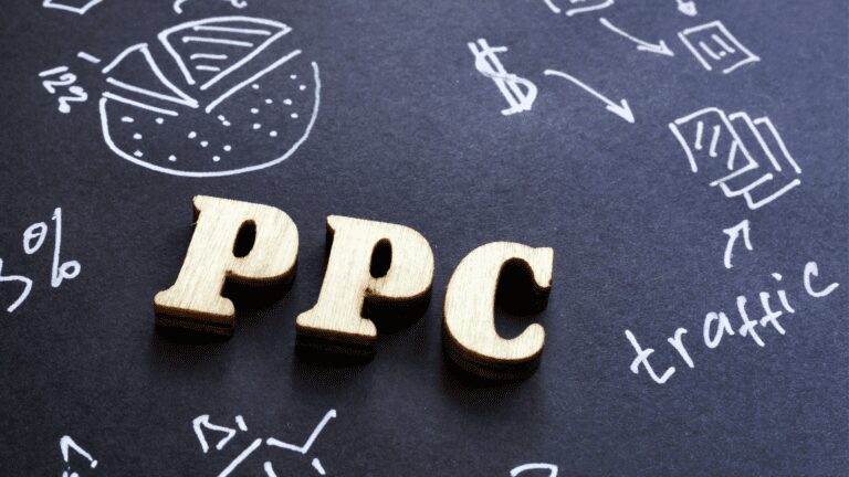 PPC Word made of wood in the Board