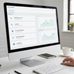 Google Ads Extensions on a computer